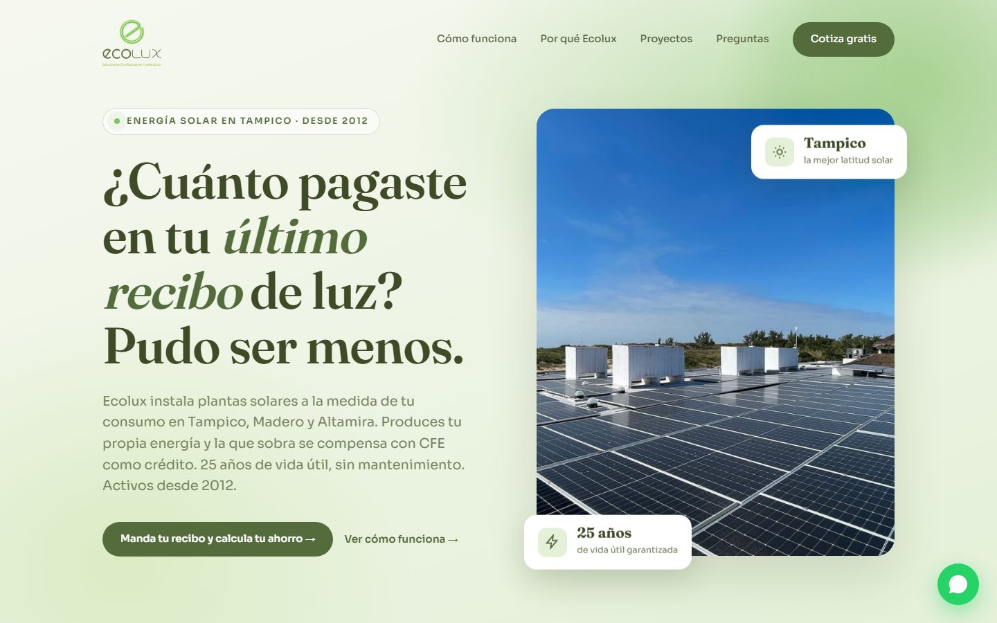 Sitio web de Ecolux